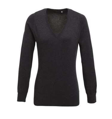 WOMEN'S KNITTED V-NECK SWEATER