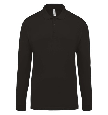 MEN'S LONG-SLEEVED PIQUÉ POLO SHIRT
