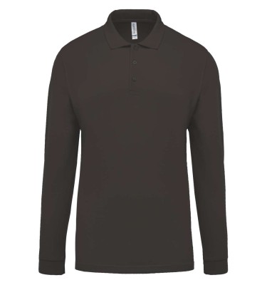 MEN'S LONG-SLEEVED PIQUÉ POLO SHIRT