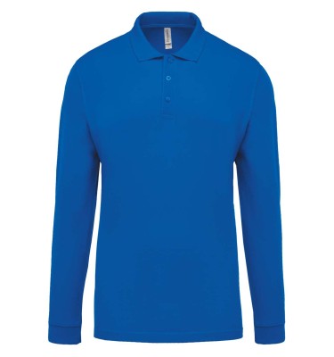 MEN'S LONG-SLEEVED PIQUÉ POLO SHIRT