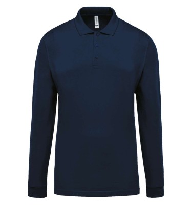 MEN'S LONG-SLEEVED PIQUÉ POLO SHIRT