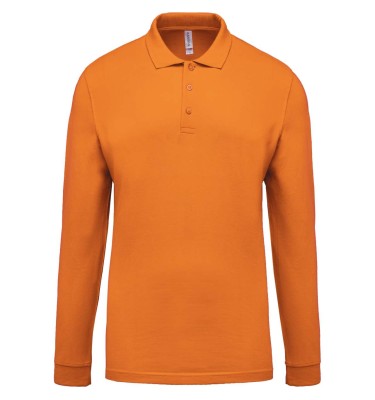 MEN'S LONG-SLEEVED PIQUÉ POLO SHIRT