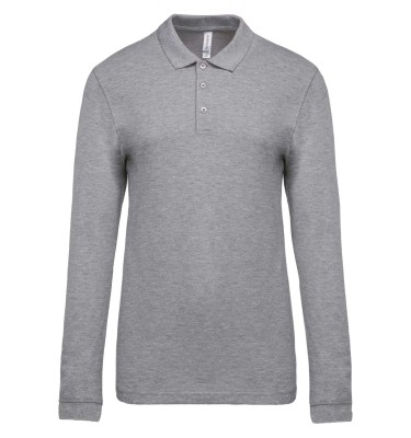 MEN'S LONG-SLEEVED PIQUÉ POLO SHIRT