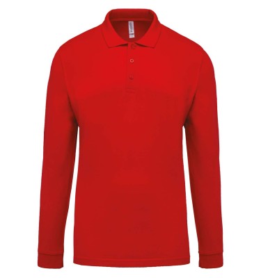 MEN'S LONG-SLEEVED PIQUÉ POLO SHIRT