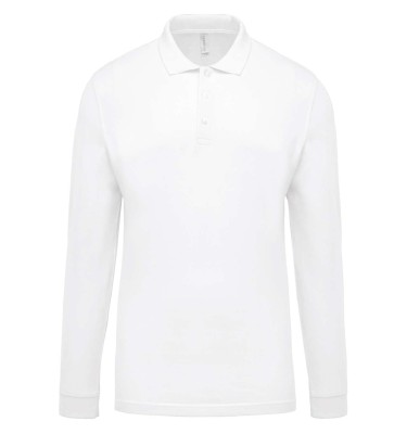 MEN'S LONG-SLEEVED PIQUÉ POLO SHIRT