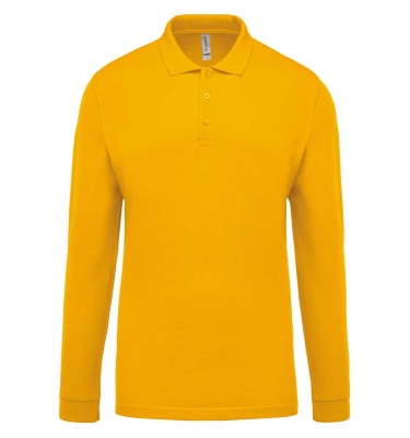MEN'S LONG-SLEEVED PIQUÉ POLO SHIRT