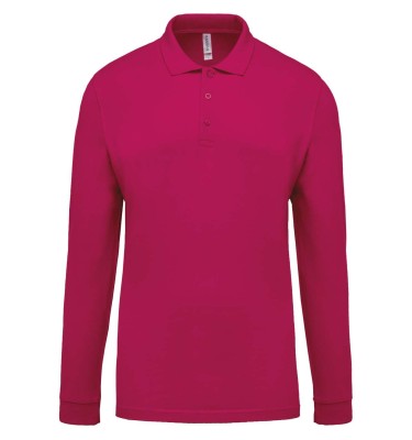 MEN'S LONG-SLEEVED PIQUÉ POLO SHIRT
