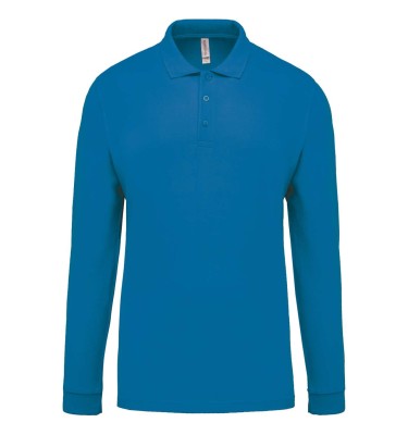 MEN'S LONG-SLEEVED PIQUÉ POLO SHIRT