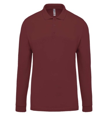 MEN'S LONG-SLEEVED PIQUÉ POLO SHIRT