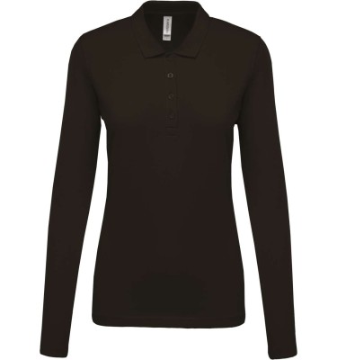 LADIES’ LONG-SLEEVED PIQUÉ POLO SHIRT