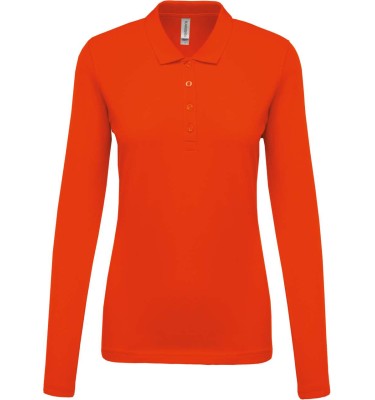 LADIES’ LONG-SLEEVED PIQUÉ POLO SHIRT