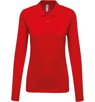 LADIES’ LONG-SLEEVED PIQUÉ POLO SHIRT
