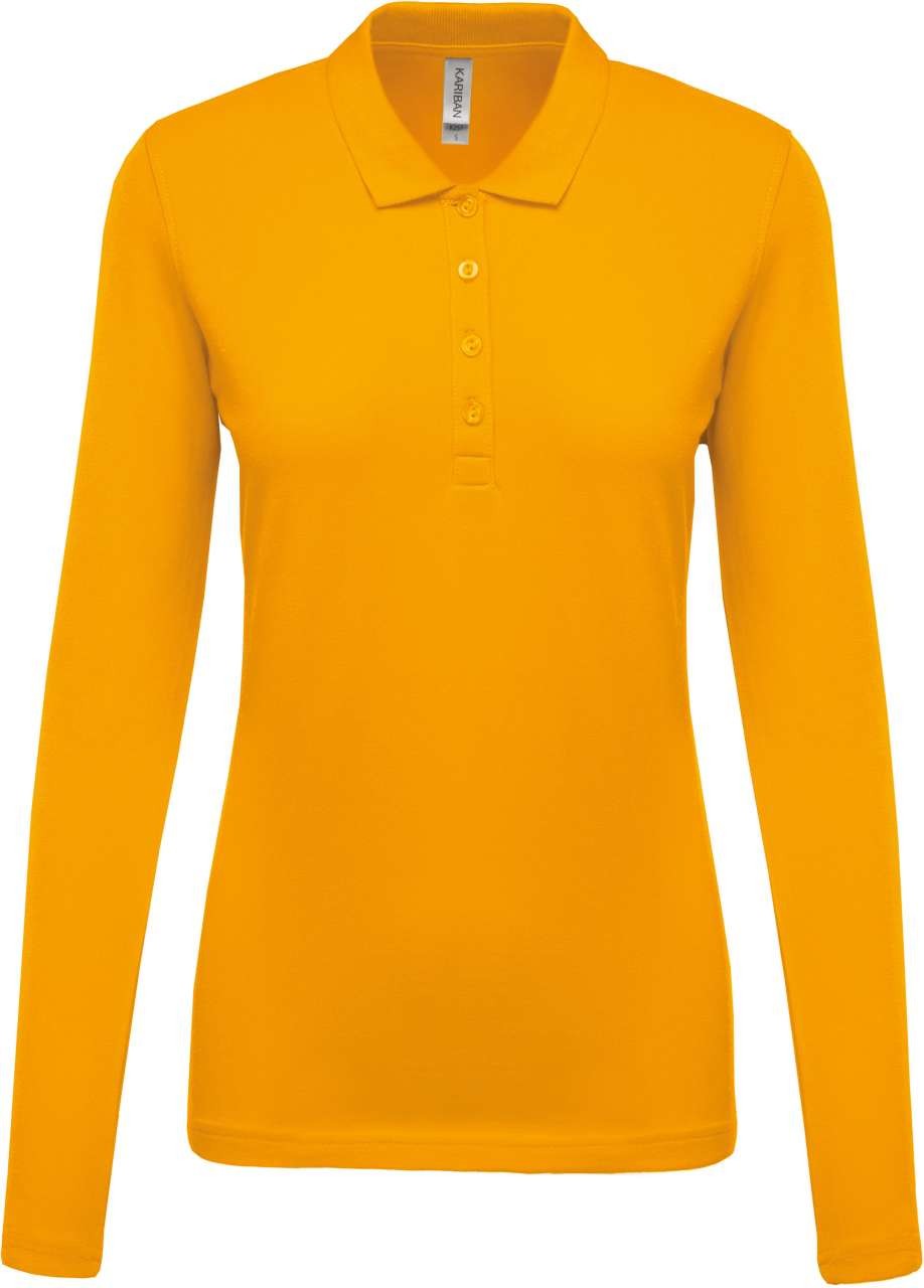 LADIES’ LONG-SLEEVED PIQUÉ POLO SHIRT