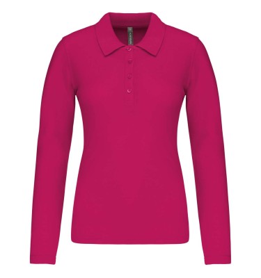 LADIES’ LONG-SLEEVED PIQUÉ POLO SHIRT