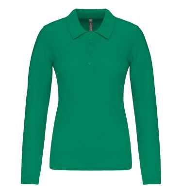 LADIES’ LONG-SLEEVED PIQUÉ POLO SHIRT