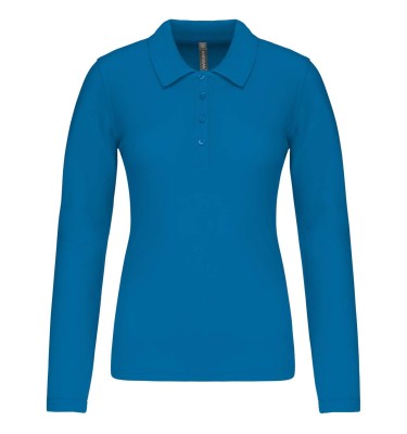 LADIES’ LONG-SLEEVED PIQUÉ POLO SHIRT