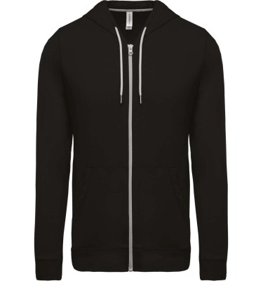 LIGHTWEIGHT COTTON HOODED SWEATSHIRT