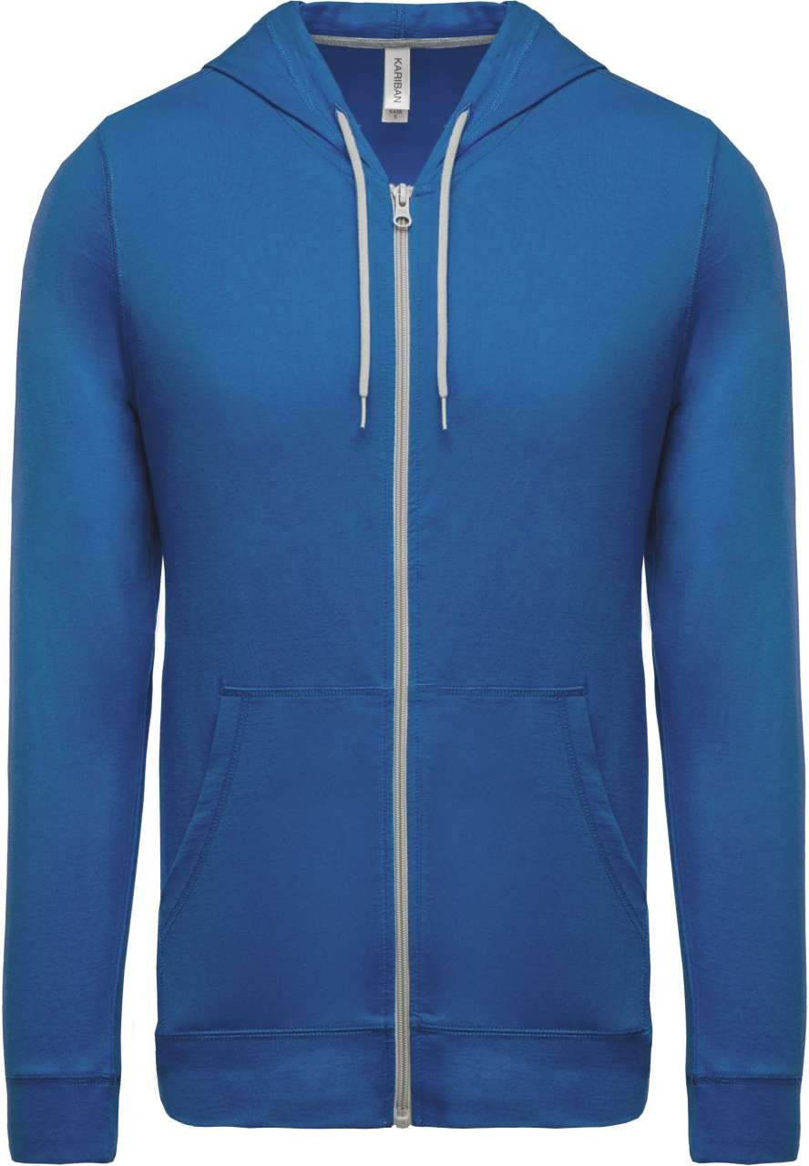 LIGHTWEIGHT COTTON HOODED SWEATSHIRT