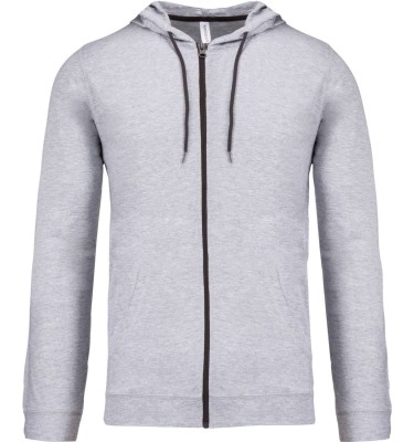LIGHTWEIGHT COTTON HOODED SWEATSHIRT