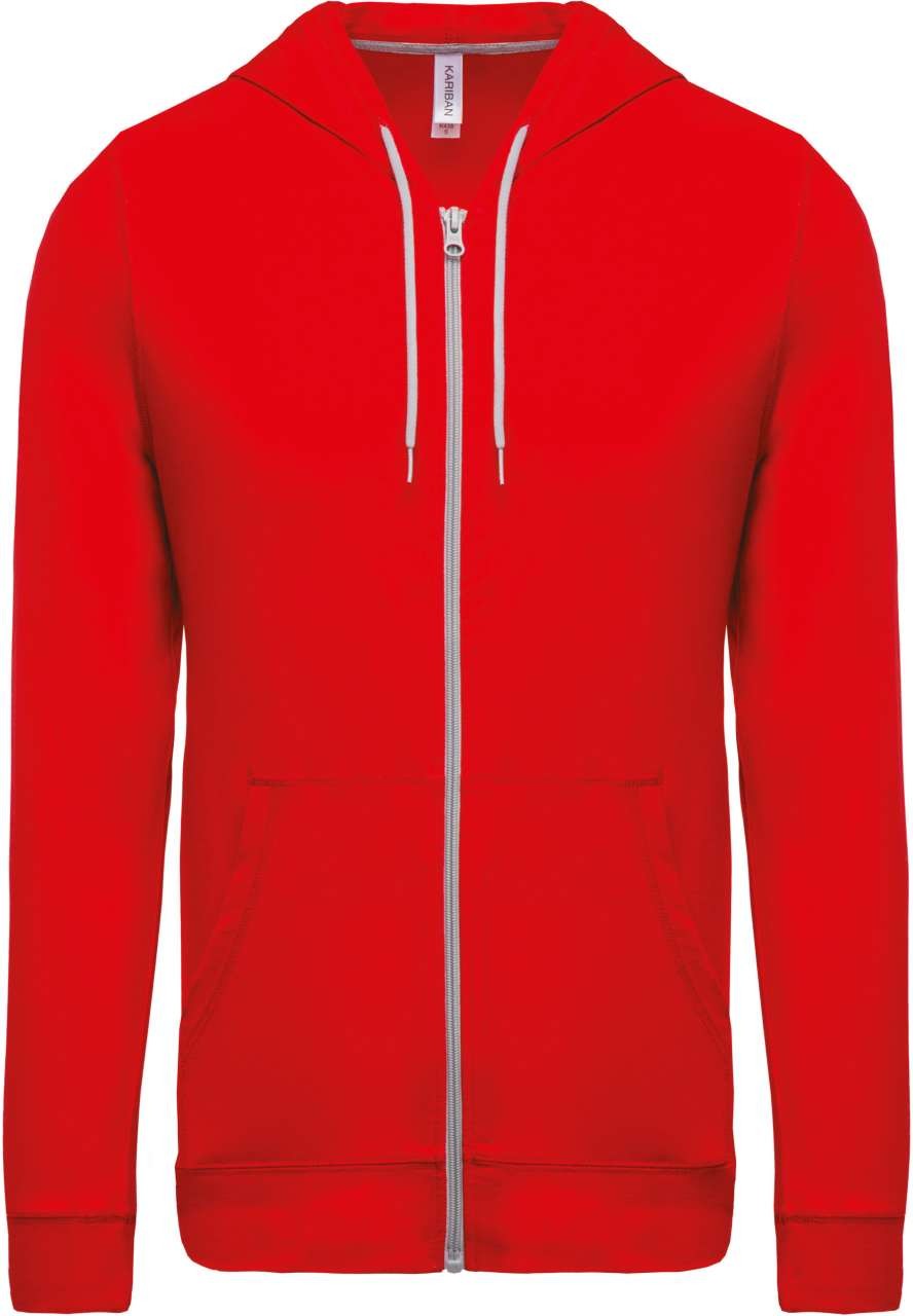 LIGHTWEIGHT COTTON HOODED SWEATSHIRT