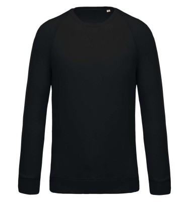 MEN'S ORGANIC COTTON CREW NECK RAGLAN SLEEVE SWEATSHIRT