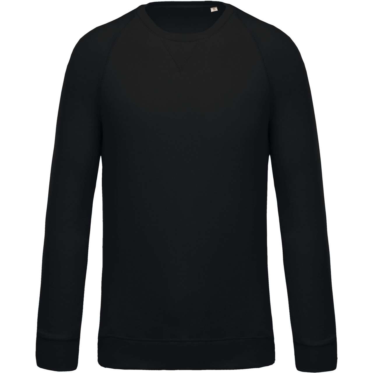 MEN'S ORGANIC COTTON CREW NECK RAGLAN SLEEVE SWEATSHIRT