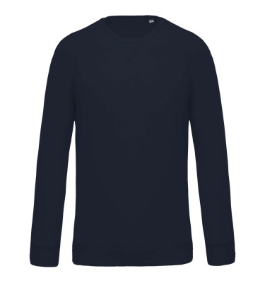 MEN'S ORGANIC COTTON CREW NECK RAGLAN SLEEVE SWEATSHIRT
