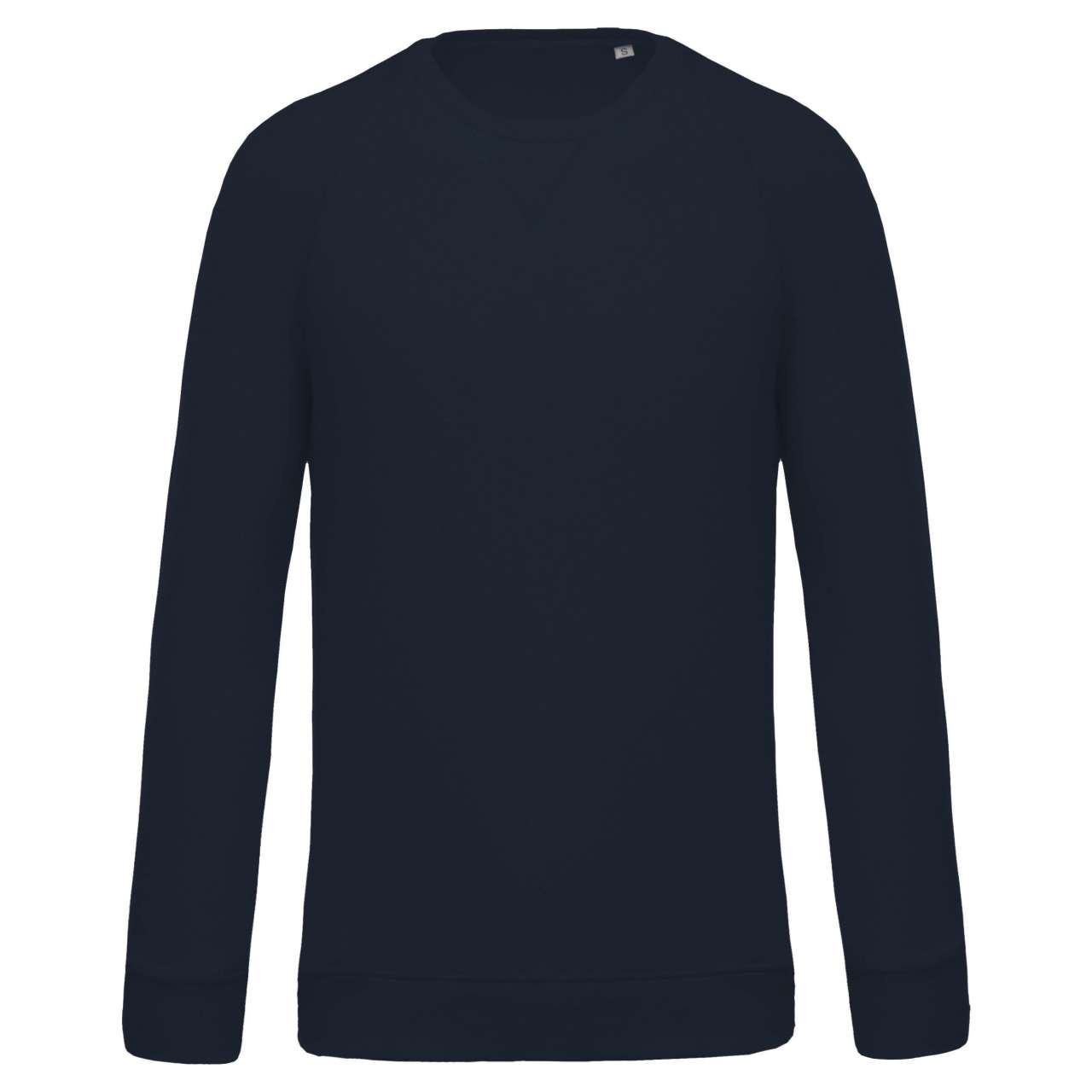 MEN'S ORGANIC COTTON CREW NECK RAGLAN SLEEVE SWEATSHIRT