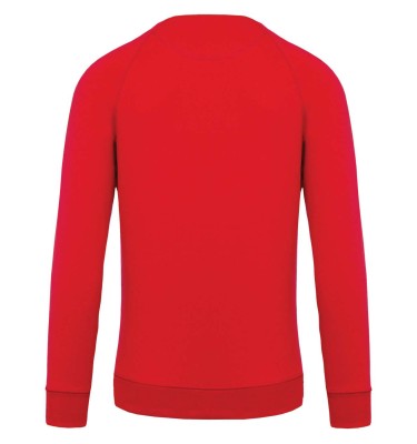 MEN'S ORGANIC COTTON CREW NECK RAGLAN SLEEVE SWEATSHIRT