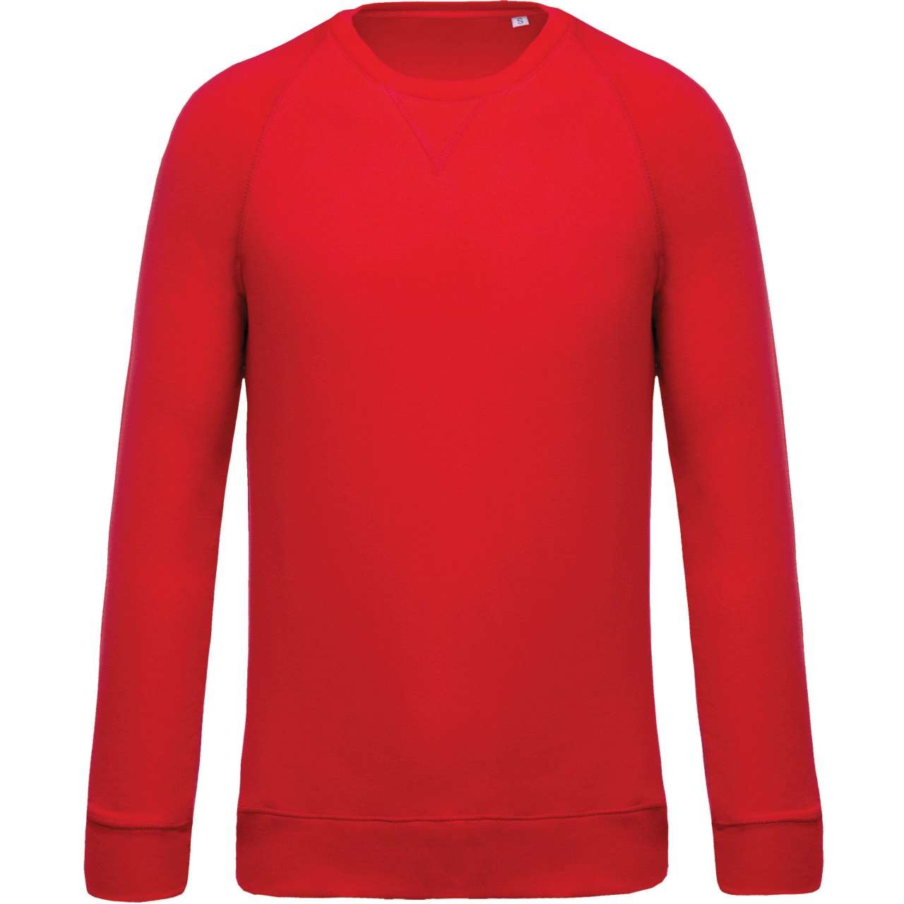 MEN'S ORGANIC COTTON CREW NECK RAGLAN SLEEVE SWEATSHIRT