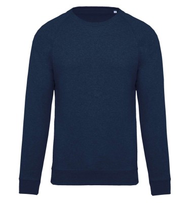 MEN'S ORGANIC COTTON CREW NECK RAGLAN SLEEVE SWEATSHIRT