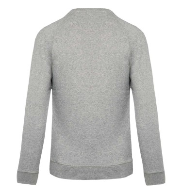 MEN'S ORGANIC COTTON CREW NECK RAGLAN SLEEVE SWEATSHIRT