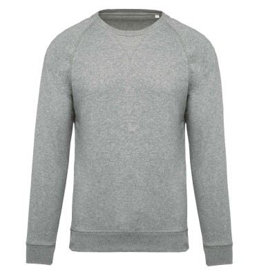 MEN'S ORGANIC COTTON CREW NECK RAGLAN SLEEVE SWEATSHIRT