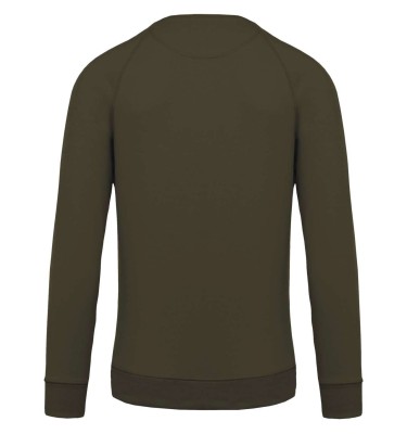MEN'S ORGANIC COTTON CREW NECK RAGLAN SLEEVE SWEATSHIRT