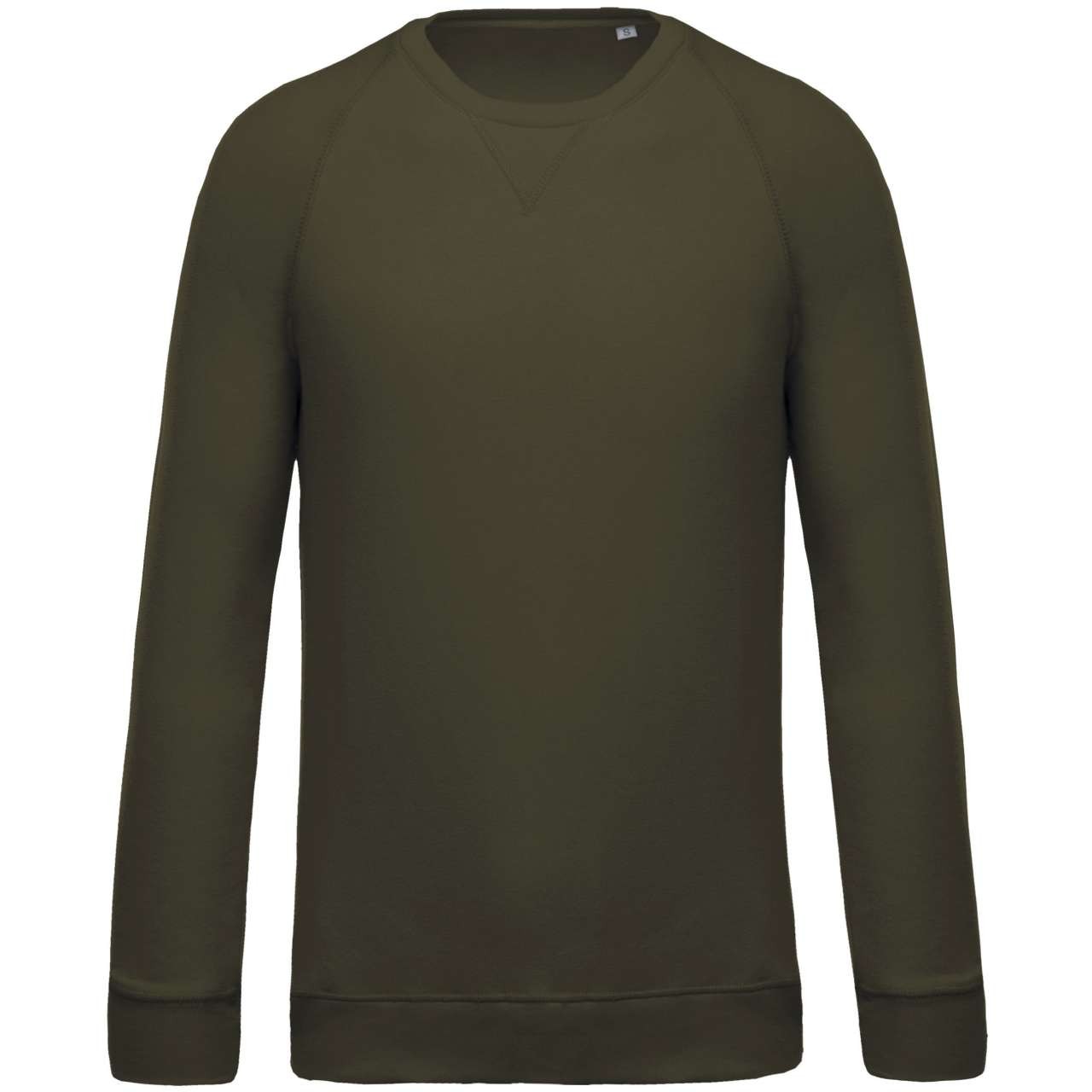 MEN'S ORGANIC COTTON CREW NECK RAGLAN SLEEVE SWEATSHIRT