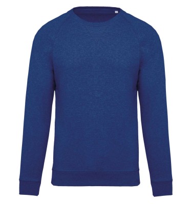 MEN'S ORGANIC COTTON CREW NECK RAGLAN SLEEVE SWEATSHIRT