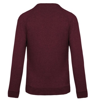 MEN'S ORGANIC COTTON CREW NECK RAGLAN SLEEVE SWEATSHIRT