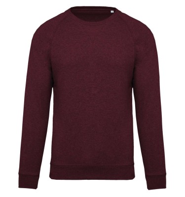 MEN'S ORGANIC COTTON CREW NECK RAGLAN SLEEVE SWEATSHIRT