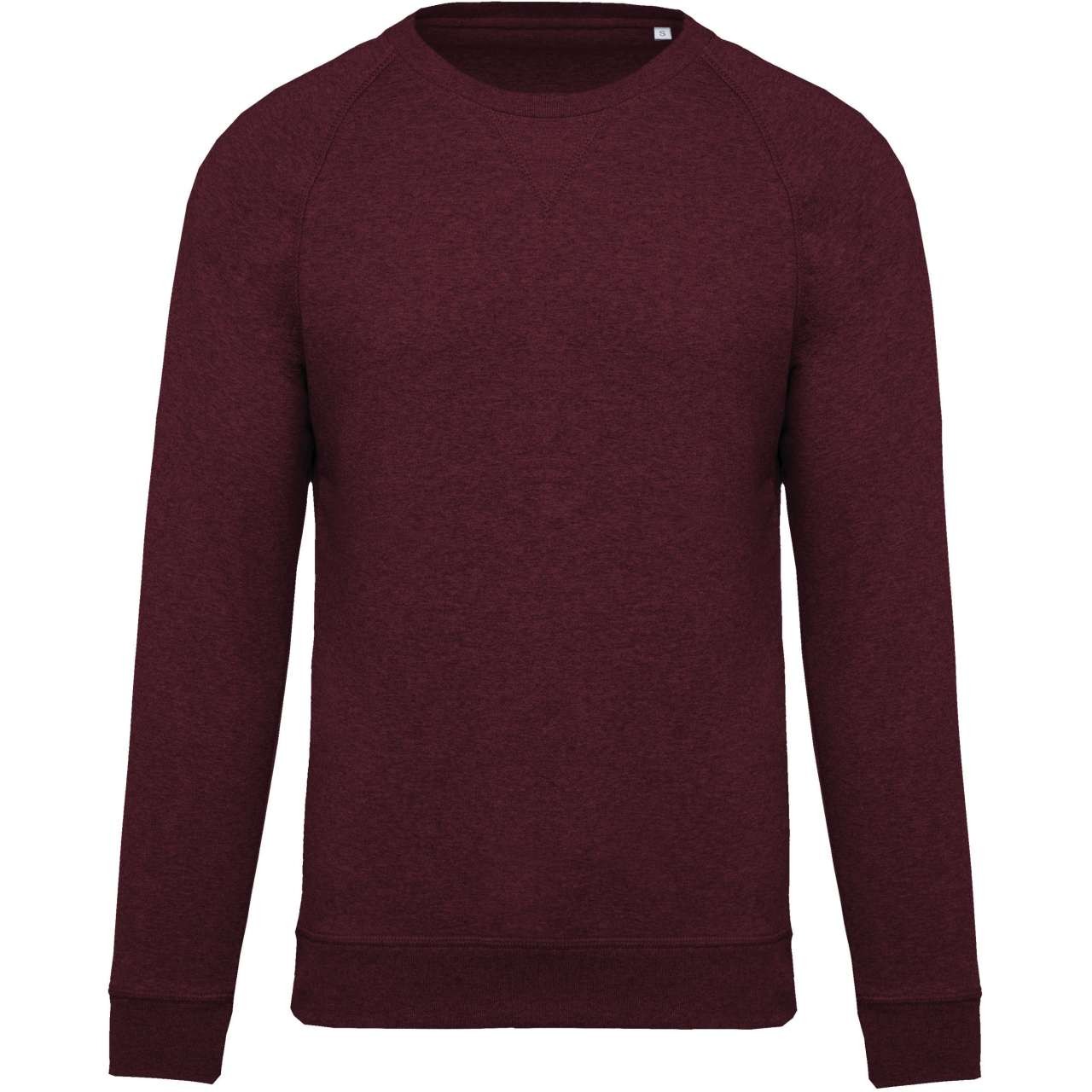 MEN'S ORGANIC COTTON CREW NECK RAGLAN SLEEVE SWEATSHIRT