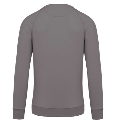 MEN'S ORGANIC COTTON CREW NECK RAGLAN SLEEVE SWEATSHIRT