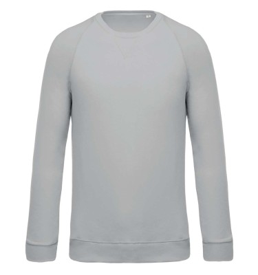 MEN'S ORGANIC COTTON CREW NECK RAGLAN SLEEVE SWEATSHIRT