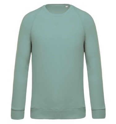 MEN'S ORGANIC COTTON CREW NECK RAGLAN SLEEVE SWEATSHIRT