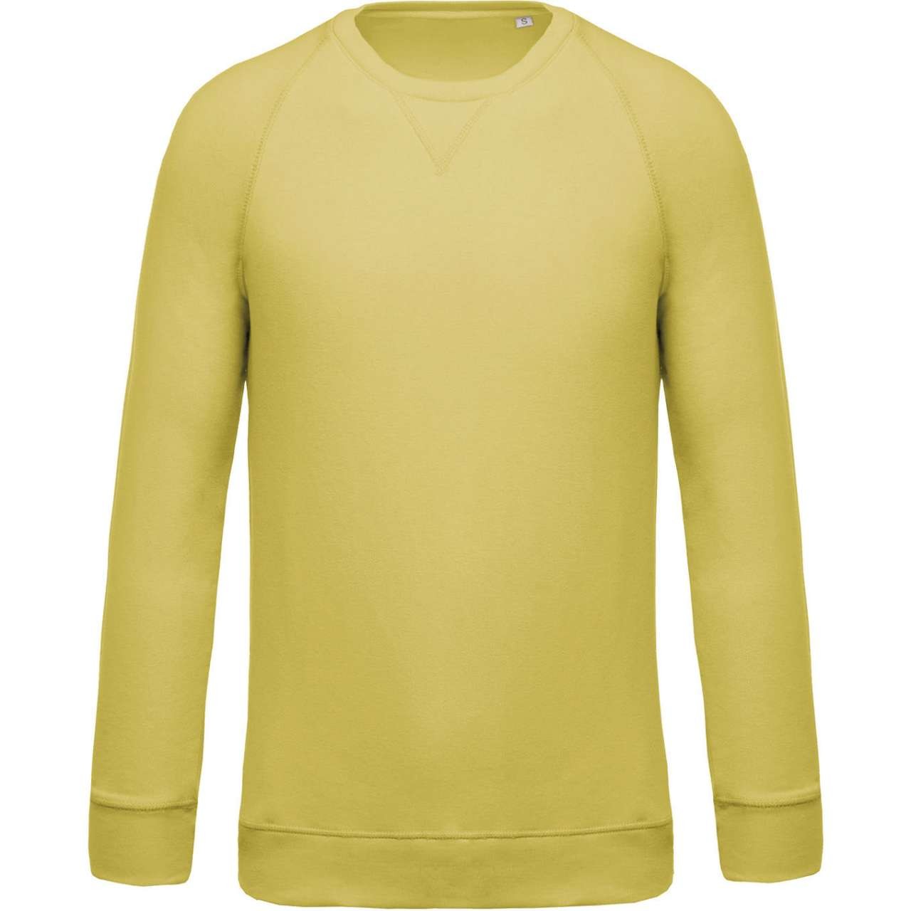 MEN'S ORGANIC COTTON CREW NECK RAGLAN SLEEVE SWEATSHIRT