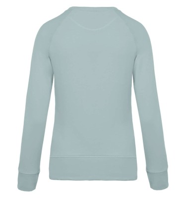 LADIES’ ORGANIC COTTON CREW NECK RAGLAN SLEEVE SWEATSHIRT