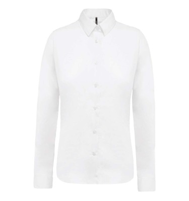 LADIES’ LONG-SLEEVED COTTON POPLIN SHIRT