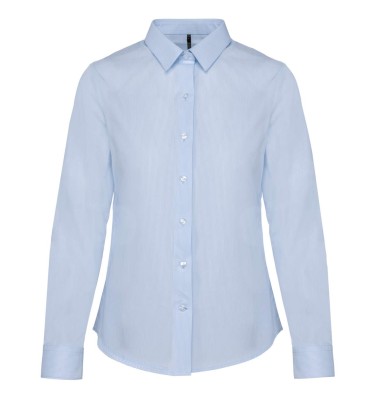 LADIES’ LONG-SLEEVED COTTON POPLIN SHIRT
