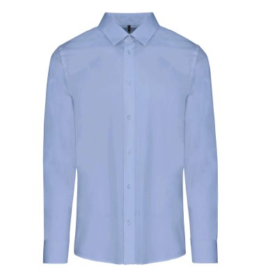 MEN’S LONG-SLEEVED COTTON POPLIN SHIRT