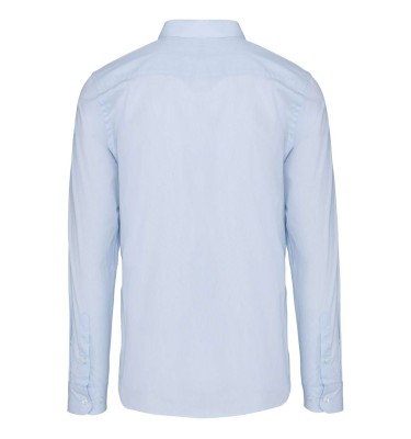 MEN’S LONG-SLEEVED COTTON POPLIN SHIRT