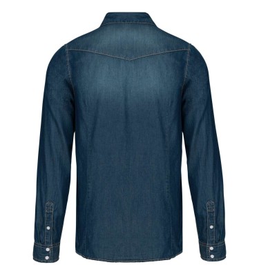 MEN'S LONG-SLEEVED DENIM SHIRT