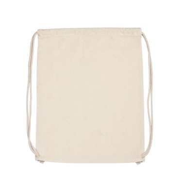 ORGANIC COTTON BACKPACK WITH DRAWSTRING CARRY HANDLES